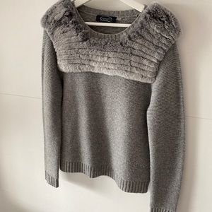 Magaschoni New York Fur trimmed Sweater S